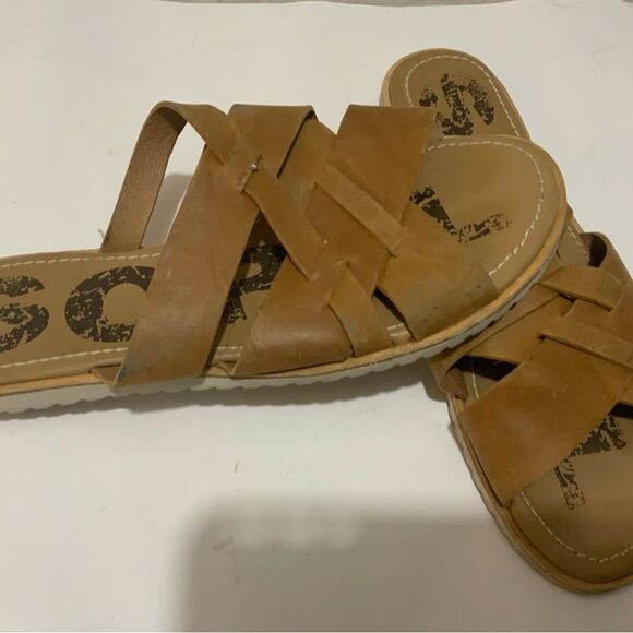Sorel Ella Slide Sandal Camel Brown Women’s Size 7/38 - Picture 4 of 8
